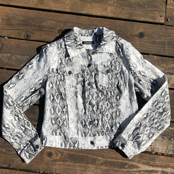 snakeskin jean jacket